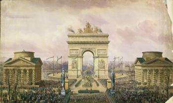 Return of the Ashes of the Emperor to Paris, 15th December 1840 (w/c on paper) | Obraz na stenu