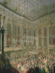Concert in the Redoutensaal on the occasion of the wedding of Joseph II and Isabella of Parma, 6th October 1760 (oil on canvas) | Obraz na stenu