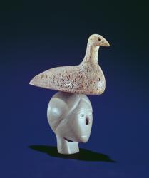 Woman thinking of a Loon bird, from Cape Dorset (soapstone) | Obraz na stenu