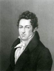 Portrait of Lucas Alaman (1792-1853) (engraving) | Obraz na stenu