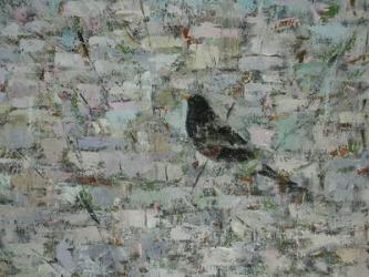 Blackbird in Tree (detail), 2012, oil on canvas | Obraz na stenu