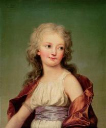 Portrait of Marie-Therese Charlotte of France (1778-1851) Duchess of Angouleme, 1786 (oil on canvas) | Obraz na stenu