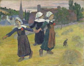Breton Girls Dancing, Pont-Aven, 1888 (oil on canvas) | Obraz na stenu