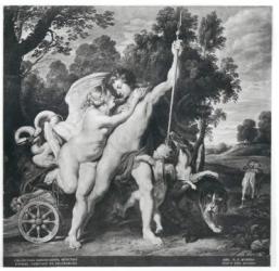 Venus and Adonis (oil on canvas) (b/w photo) | Obraz na stenu