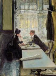 Lovers in a Cafe (panel) | Obraz na stenu