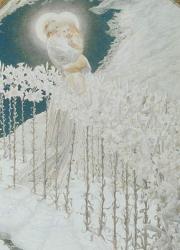 Virgin of the Lilies, 1899 (oil on canvas) (detail of 2111) | Obraz na stenu