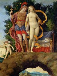 The Parnassus, detail of Venus and Mars (oil on canvas) | Obraz na stenu