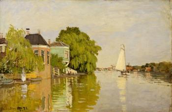 Houses on the Achterzaan, 1871 (oil on canvas) | Obraz na stenu