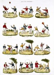 Children's Games, 1810 (coloured engraving) | Obraz na stenu