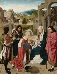 The Adoration of the Magi, c.1480-85 (oil on panel) | Obraz na stenu