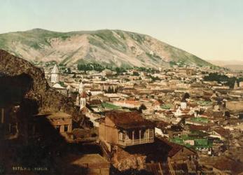 Vintage postcard of Tbilisi, 1890s (photo) | Obraz na stenu