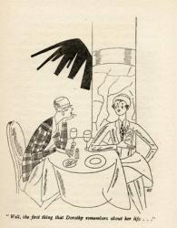 'Well, the first thing that Dorothy remembers about her life...', illustration from 'But Gentlemen Marry Brunettes' by Anita Loos, published in 1928 (litho) | Obraz na stenu