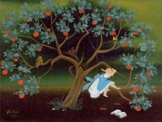 Little Girl on the Tree of Dreams | Obraz na stenu