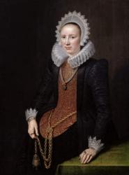 Portrait of a Lady aged 29, 1615 (oil on panel) | Obraz na stenu