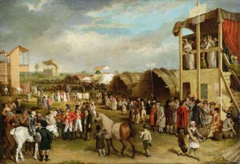 An Extensive View of the Oxford Races (oil on canvas) | Obraz na stenu