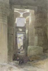 The Great Temple of Amon Karnak, the Hypostyle Hall, 1838 (w/c & gouache over graphite on paper) | Obraz na stenu