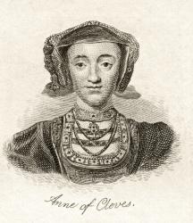 Anne of Cleves, from 'Crabb's Historical Dictionary', published 1825 (litho) | Obraz na stenu