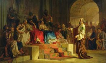 Trial of the Apostle Paul (oil on canvas) | Obraz na stenu
