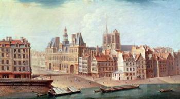 Place de Greve in 1750 (oil on canvas) | Obraz na stenu
