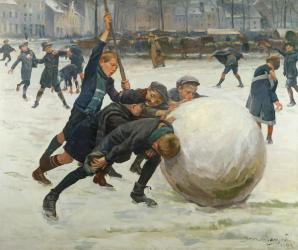 The Giantest Snowball, 1903 | Obraz na stenu