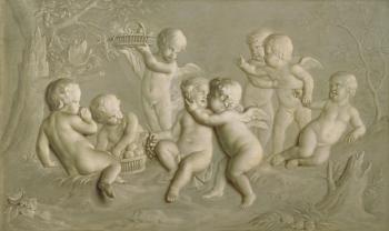 Juvenile Bacchanalia, 1783 (oil on canvas) | Obraz na stenu