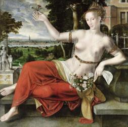 Flora, 1559 (oil on panel) (see also 149206) | Obraz na stenu