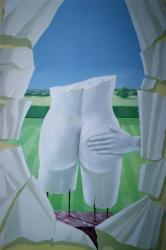 Groping Statues (acrylic on canvas) | Obraz na stenu