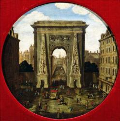 The Porte Saint-Denis (oil on canvas) | Obraz na stenu