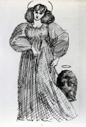 Mrs. Morris and the Wombat, 1869 (pen & ink on paper) | Obraz na stenu