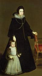 Dona Antonia de Ipenarrieta y Galdos (1599-1635) and her Son, c.1631 (oil on canvas) | Obraz na stenu
