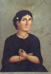 Portrait, mid 19th century (oil on tin) | Obraz na stenu