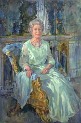 Her Majesty the Queen, 1996 (oil on canvas) | Obraz na stenu