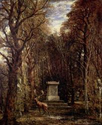 The Cenotaph to Reynold's Memory, Coleorton, c.1833 (oil on canvas) | Obraz na stenu