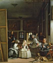 Las Meninas or The Family of Philip IV, c.1656 (oil on canvas) | Obraz na stenu