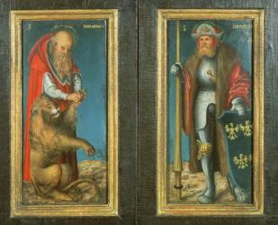 SS. Jerome and Leopold, 1515 (panel) | Obraz na stenu