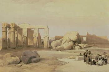 Fragments of the Great Colossus, at the Memnonium, Thebes, 1937 BC | Obraz na stenu