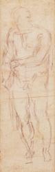 Study for Adam in 'The Expulsion', 1508-12 (charcoal on paper) (recto) | Obraz na stenu