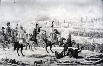 The Battle of Brienne, 1st February 1814 (engraving) (b/w photo) | Obraz na stenu