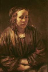 Portrait of Hendrikje Stoffels (oil on canvas) | Obraz na stenu