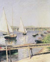 Sailing boats at Argenteuil, c.1888 (oil on canvas) | Obraz na stenu
