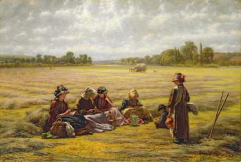 Harvesters resting in the Sun, Berkshire, 1865 (oil on canvas) | Obraz na stenu