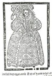 Elizabeth I (1533-1603) (woodcut) (b/w photo) | Obraz na stenu