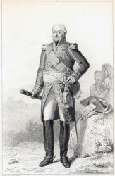 Charles du Houx de Viomenil (1734-1827), Marquis de Viomenil (engraving) | Obraz na stenu