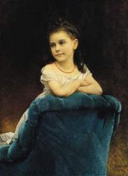 Portrait of Mademoiselle Franchetti, 1877 (oil on canvas) | Obraz na stenu