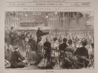 Mr. Gladstone at Leeds: The Banquet, from 'The Illustrated London News', 15th October 1881 (engraving) | Obraz na stenu