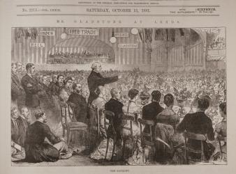 Mr. Gladstone at Leeds: The Banquet, from 'The Illustrated London News', 15th October 1881 (engraving) | Obraz na stenu