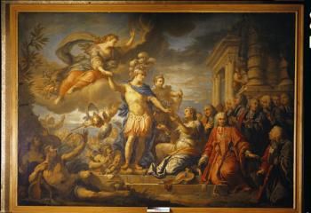 Allegory of the Peace of Aix-la-Chapelle, 1761 (oil on canvas) | Obraz na stenu