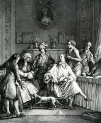 Man getting dressed, c.1770 (engraving) | Obraz na stenu