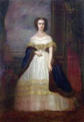 Marie-Clotilde Therese Louise (1843-1911) Princess of Savoy, 1860 (oil on canvas) | Obraz na stenu