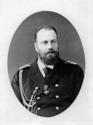 Portrait of Alexis Alexandrovitch Romanov, Grand Duke of Russia (b/w photo) | Obraz na stenu